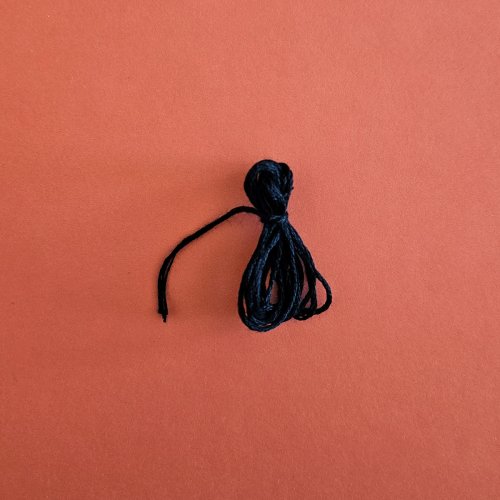 Margot Potter's Witch, Please Pendant - , Contemporary Wire Jewelry, Coiling, Coiling Wire, Wire Coiling, Loops, Wire Loop, Wrapped Wire Loop, Wrap the floss tail to secure the loop.